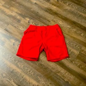Men’s red shorts